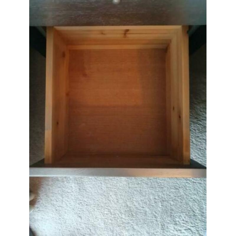 2x Swiss Sense nachtkastje Black wool / wood Aluminium