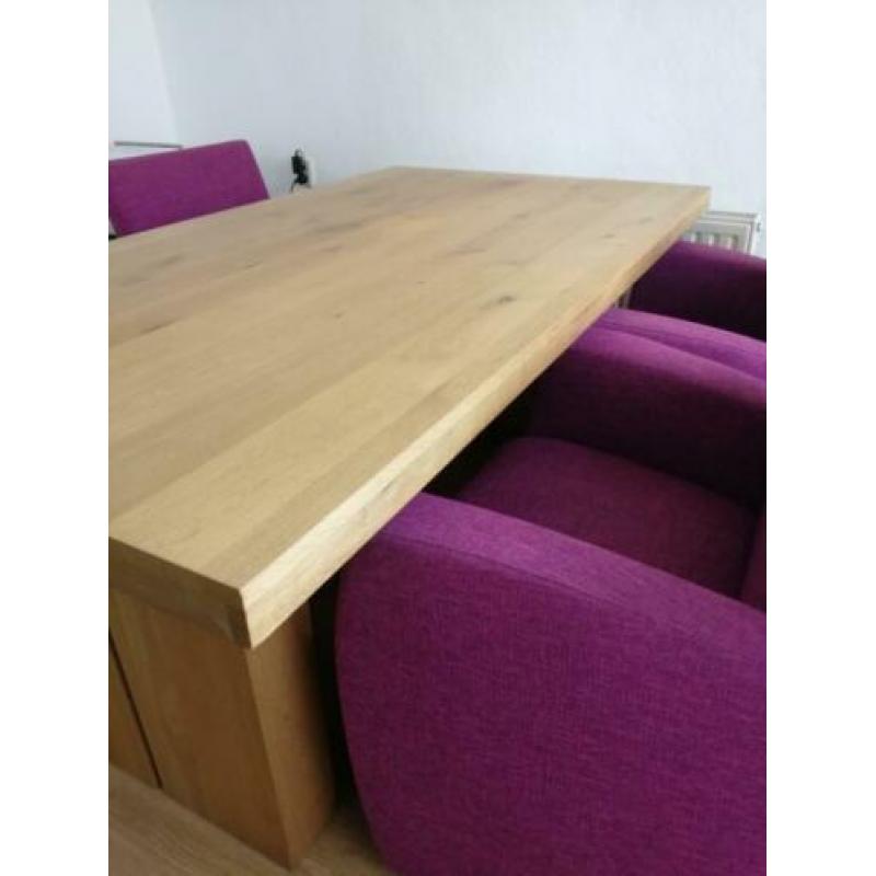 Eettafel (180 x 100) plus 4 eetkamerstoelen