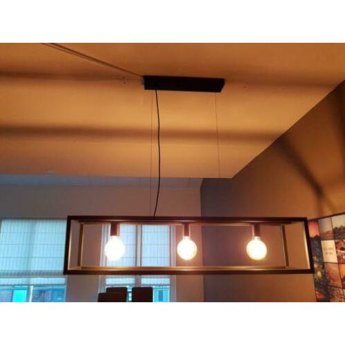 Hanglamp met 3 led bol lampen.  1 jaar oud!!