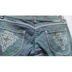 ZERRES JEANS stretch spijkerjeans met studs mt 38