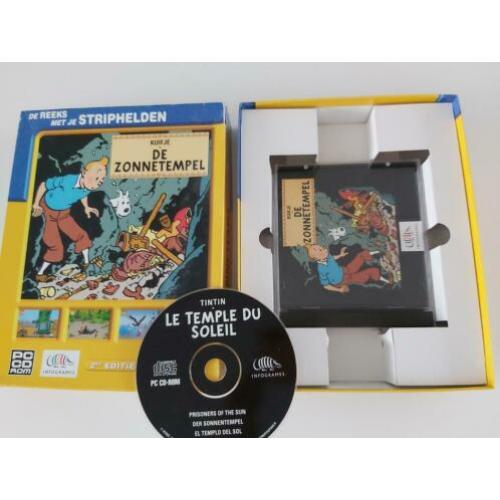 Pc cd rom Kuifje De Zonnetempel.