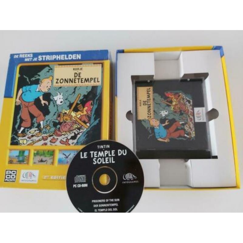 Pc cd rom Kuifje De Zonnetempel.