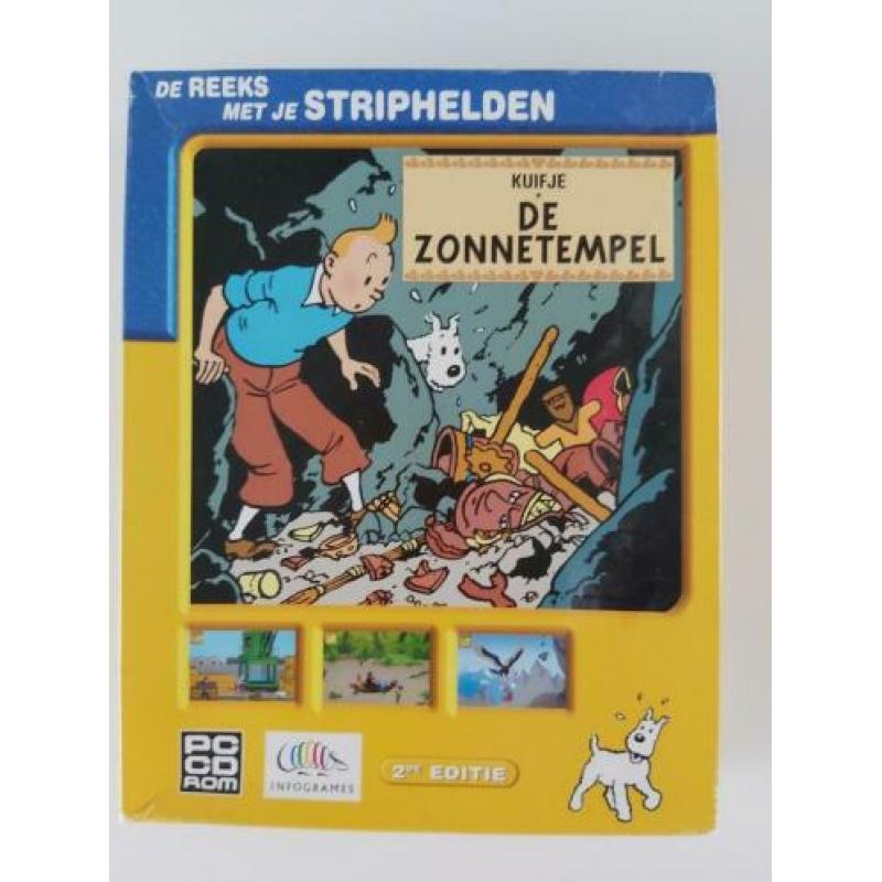 Pc cd rom Kuifje De Zonnetempel.