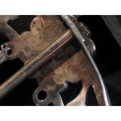 Gesp antiek zilver bloemmotief, 1819. 1166