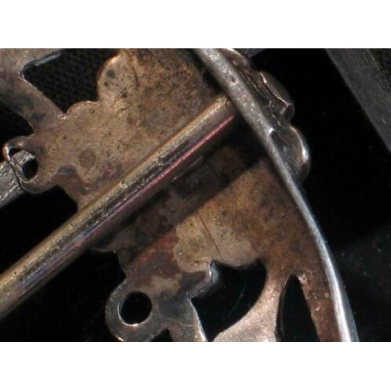 Gesp antiek zilver bloemmotief, 1819. 1166
