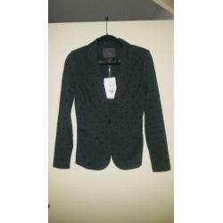 Ichi Kate dot blazer groen maat S nieuw en ongedragen