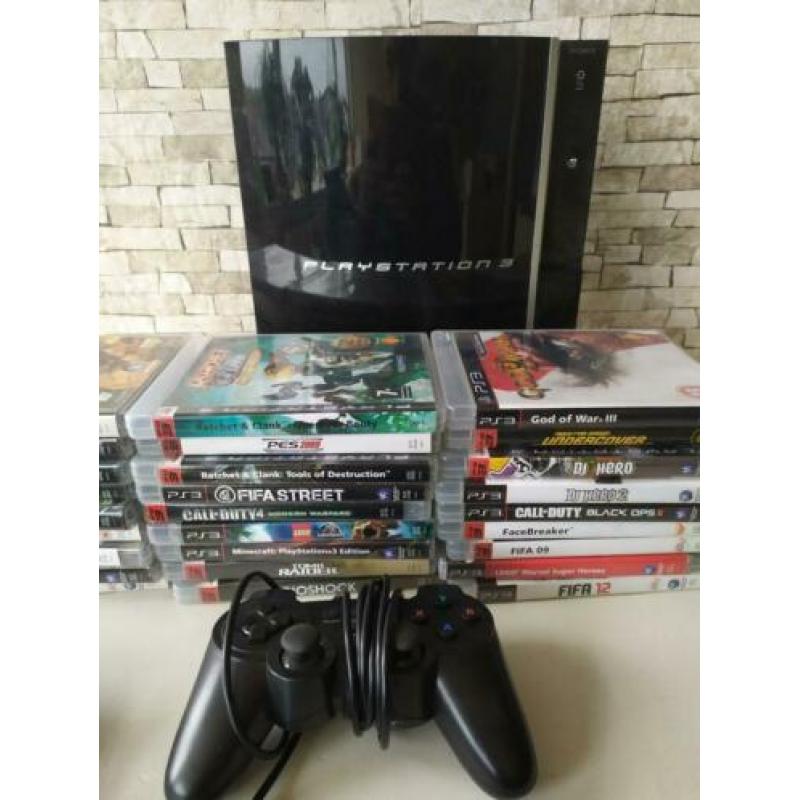 Ps3 inclusief games en accessoires.