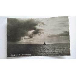 Katwijk aan zee de Zonsondergang Fotokaart 1936
