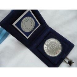 Zilveren 50 gulden munt (PROOF) 1987 Juliana en Bernhard