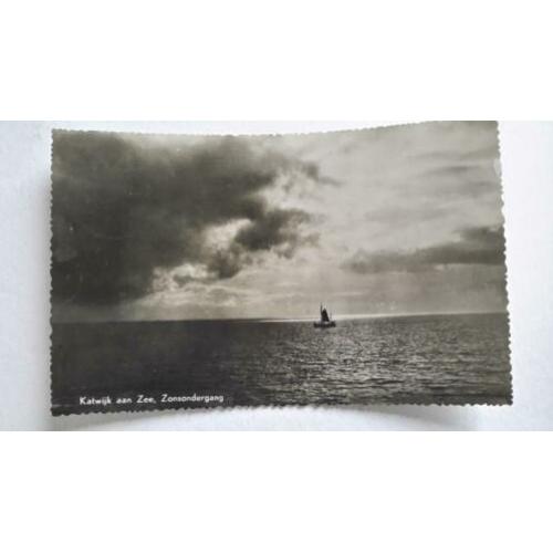 Katwijk aan zee de Zonsondergang Fotokaart 1936