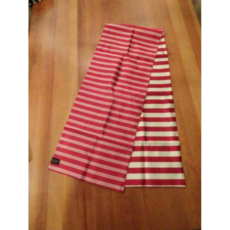 PAUW gestreepte rood/offwhite sjaal