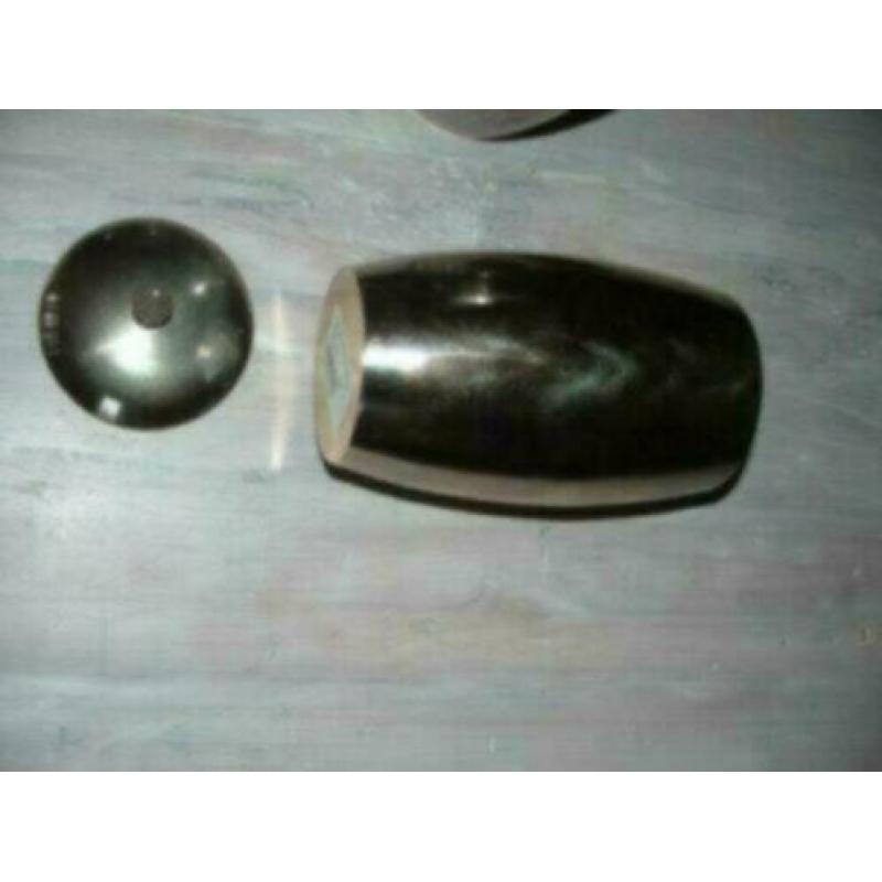 Colmore hoge pot Emrald met deksel nickel - 2 stuks