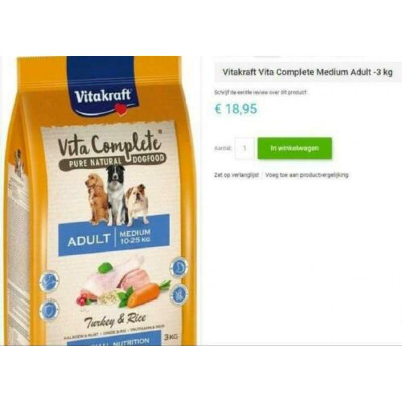 Vitakraft hondenvoer