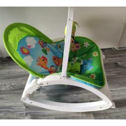 Jungle baby wipstoel met muziek en trilfunctie (Lorelli)