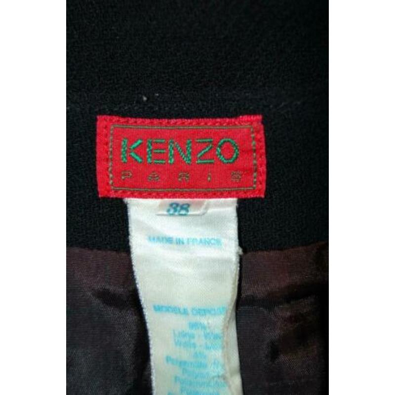 KENZO rokje, vintage rok, zwart, Mt. 36