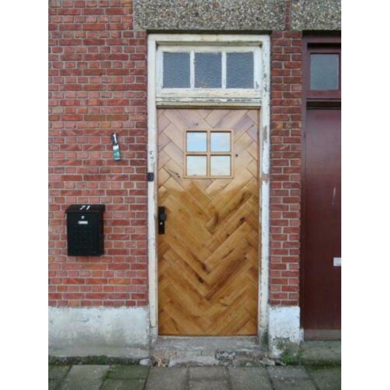 Base & Bois - Deur met raam - Eikenhout - Visgraat