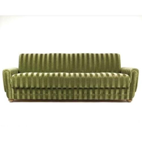 Vintage groen fluwelen slaapbank | bank retro