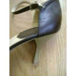 bruine schoenen met hakje maat 41