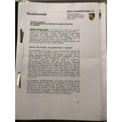 Porsche 911 3.3 turbo ( 964 ) introductie persinformatie