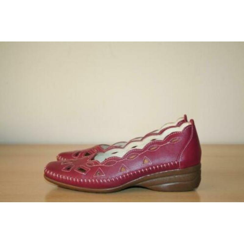 Natur Laufer leren schoenen mt 38