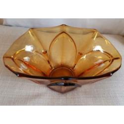 Art Deco glazen schaal, vaas