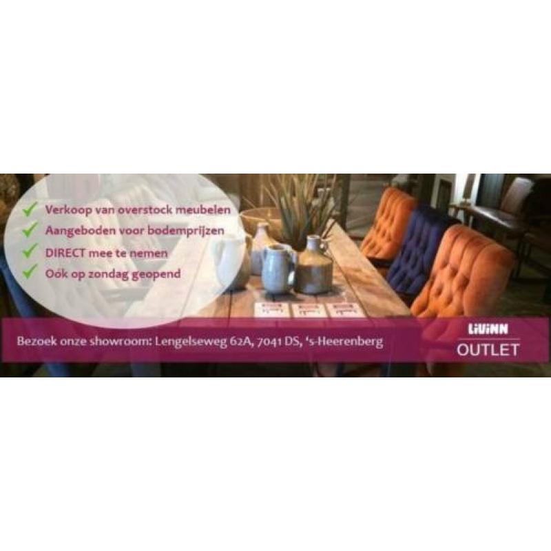 4 Eetkamerstoelen Bistro Cognac