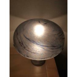 Art deco art nouveau pate de verre tafellamp gesigneerd