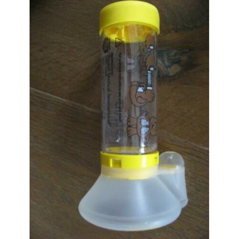 nieuw in doos: AeroChamber Plus met kindermasker, inhaler