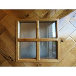 Base & Bois - Deur met raam - Eikenhout - Visgraat