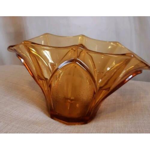 Art Deco glazen schaal, vaas