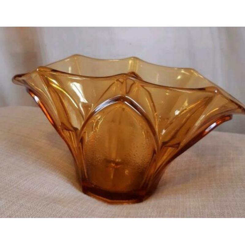 Art Deco glazen schaal, vaas