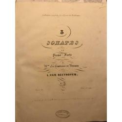 Beethoven;Pianosonates, ca.1840. Op.2,7, 10,13,14,22,26,27.