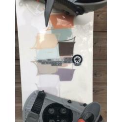 Snowboards en schoenen