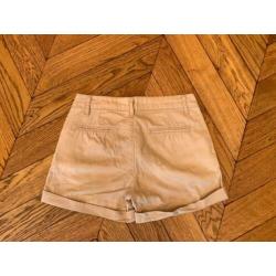 beige chino short katoen HEMA maat S NIEUW