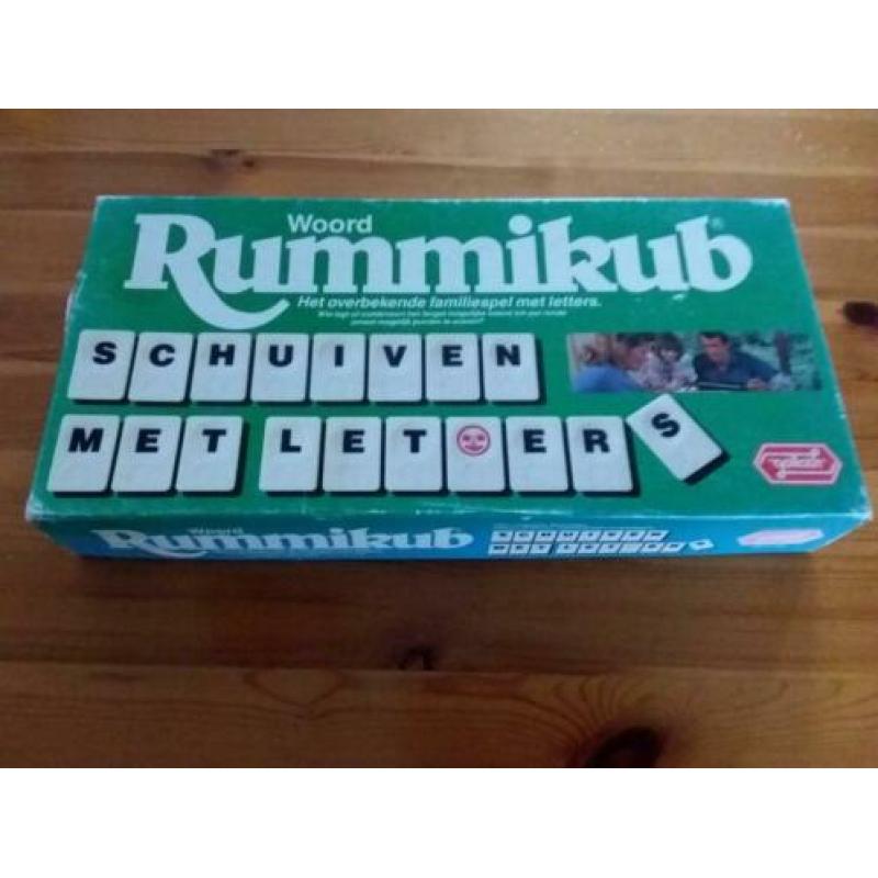 Rummikub woord bordspel van Goliath; groot formaat in pr.st.