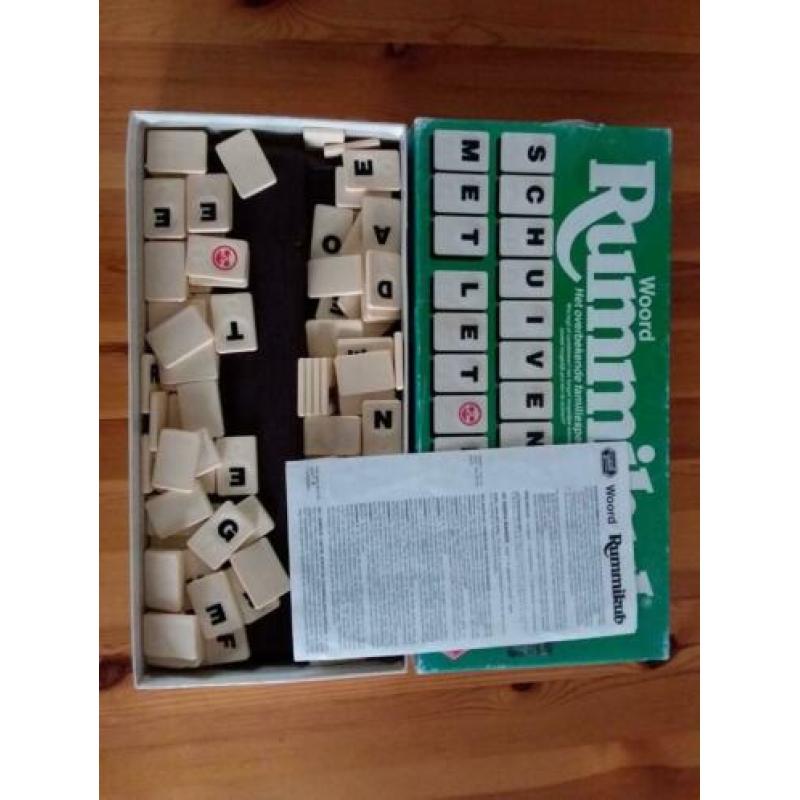 Rummikub woord bordspel van Goliath; groot formaat in pr.st.