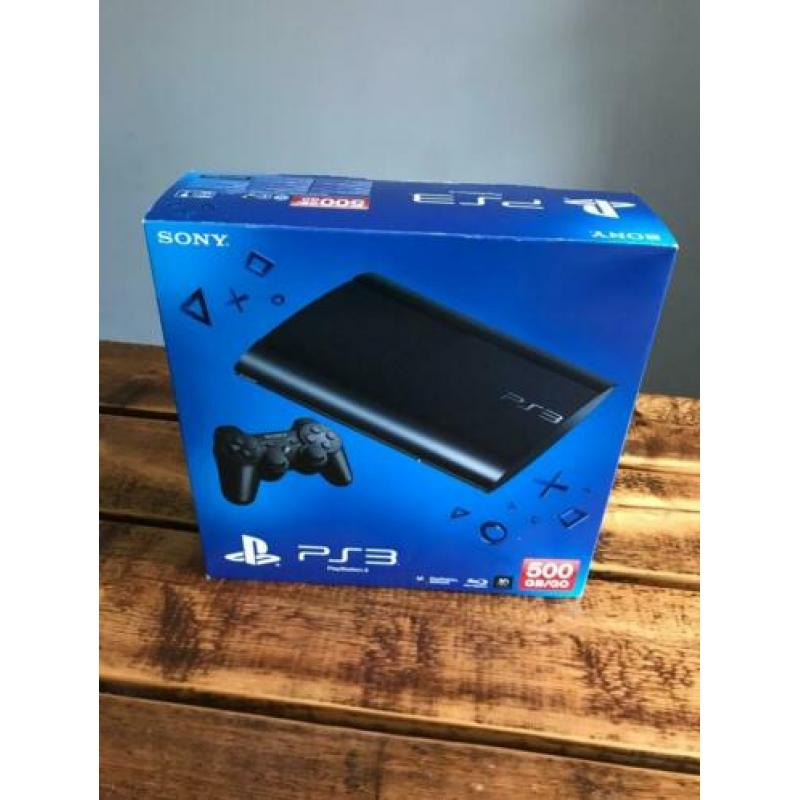 Lege doos Playstation 3 superslim 500GB. PS3 doos .Only Box!
