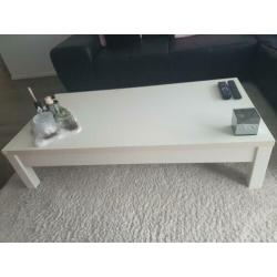 Salon tafel wit glans