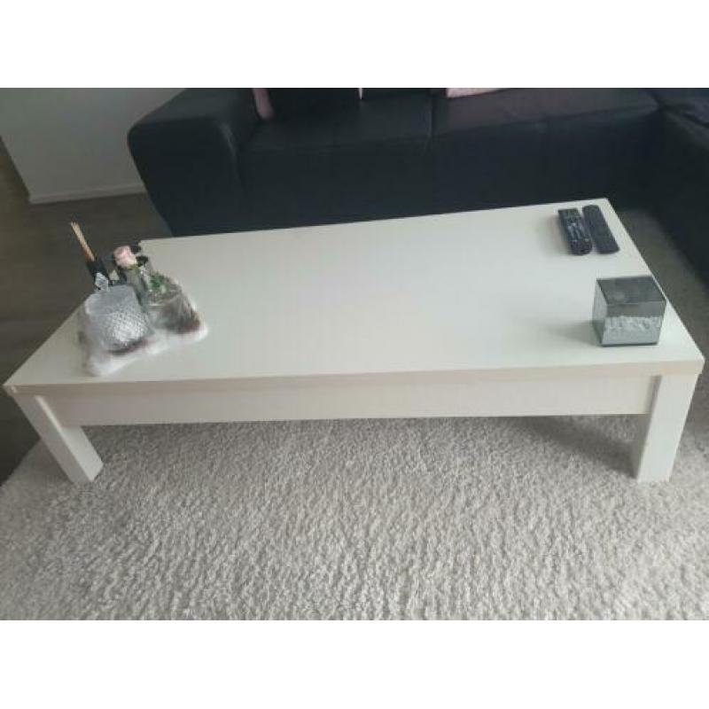 Salon tafel wit glans