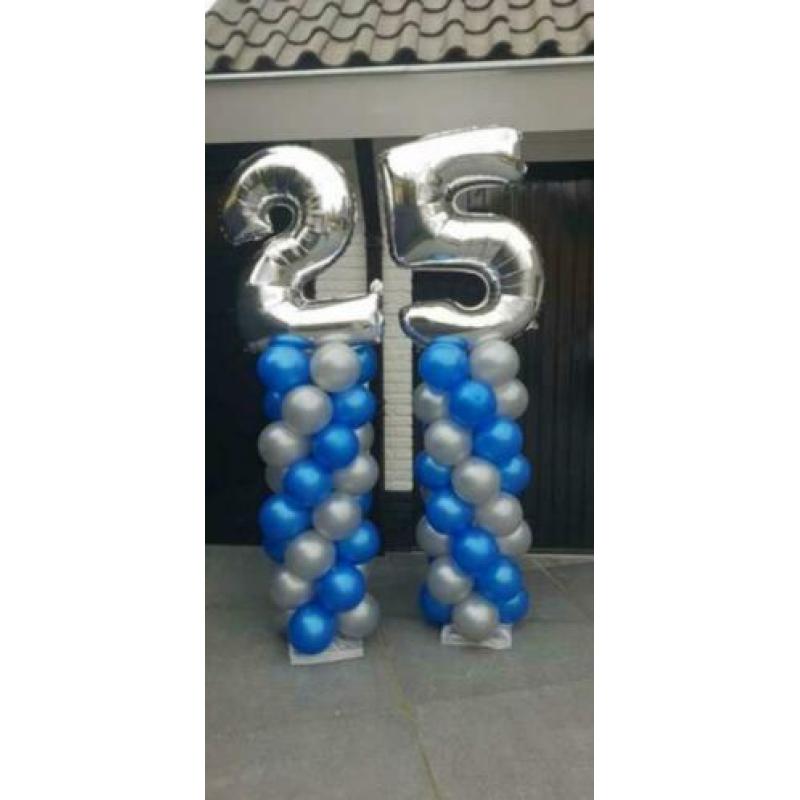 Ballonpilaar met foliecijfers- Ballonnenhurennl Hengelo