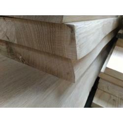 Massief Eiken plank blad met één boomstam rand 2400x400x40mm