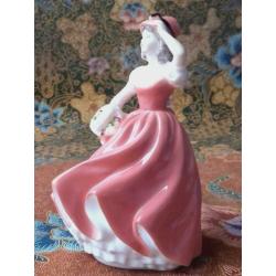 Vintage Engels beeldje Andrea van Coalport porselein 13,4 cm
