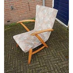 Leuke Retro Stoel - webe brocante eiken gelderland Vintage