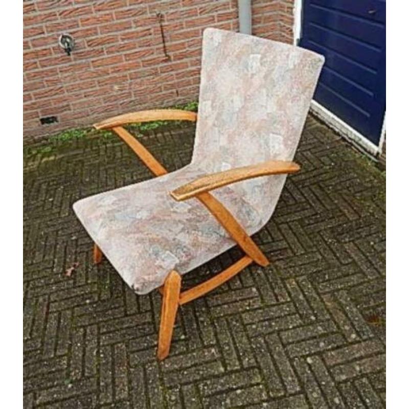 Leuke Retro Stoel - webe brocante eiken gelderland Vintage