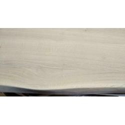 Massief Eiken plank blad met één boomstam rand 2400x400x40mm