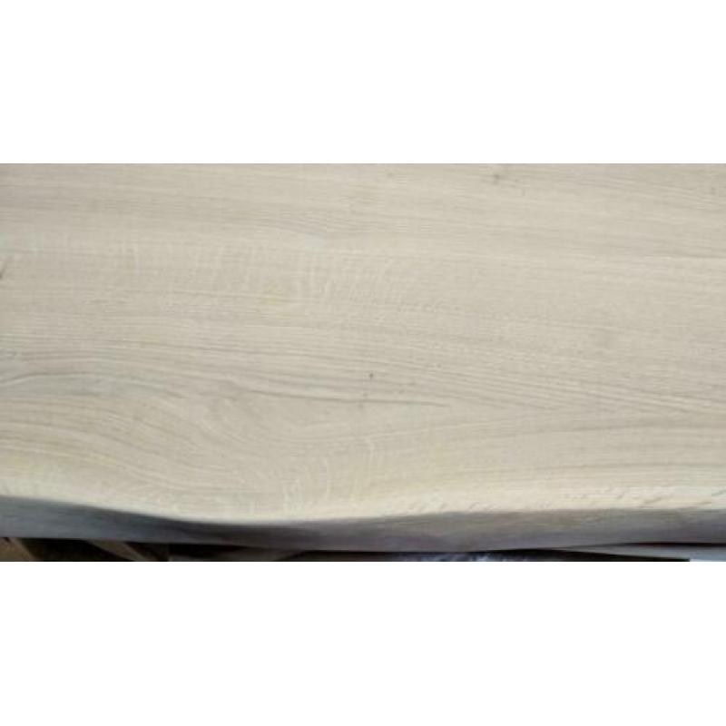 Massief Eiken plank blad met één boomstam rand 2400x400x40mm