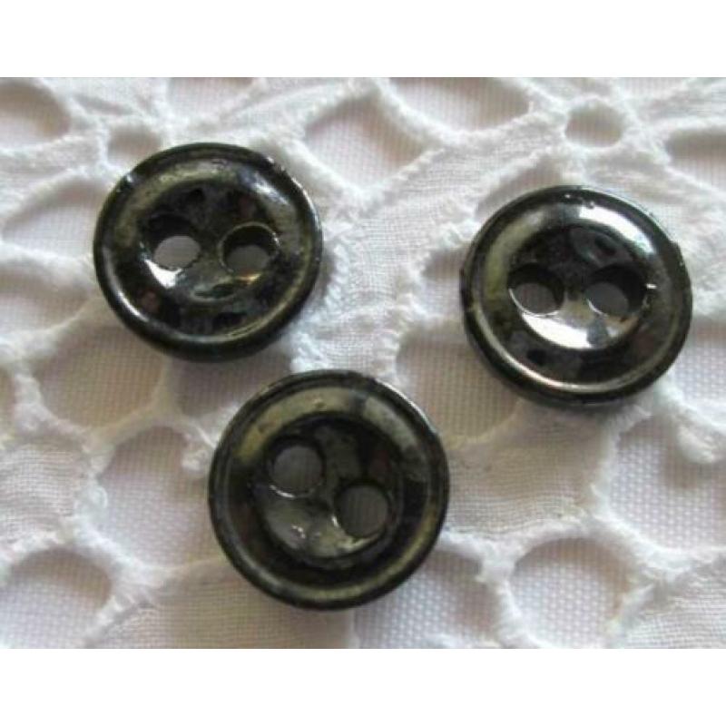 Vintage China buttons glasknopen nr M1264 zwart