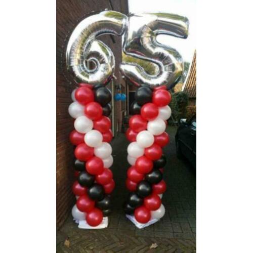 Ballonpilaar met foliecijfers- Ballonnenhurennl Hengelo