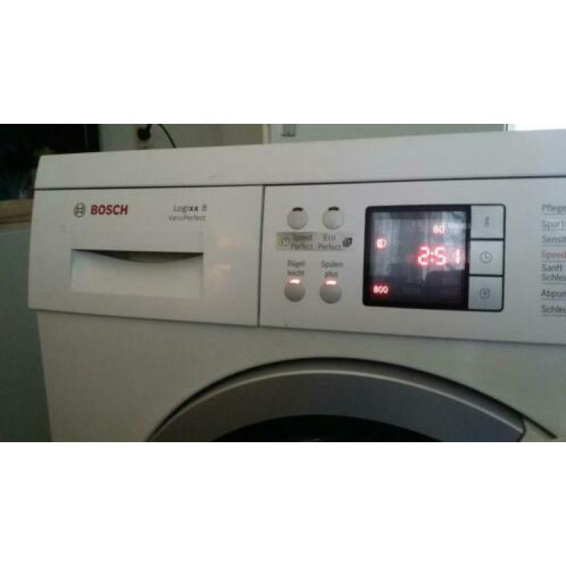Luxe Bosch wasmachine 8kg A+++Koolborstelloze motor.