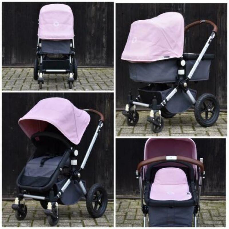 Bugaboo Cameleon roze kinderwagencombinatie + toebehoren
